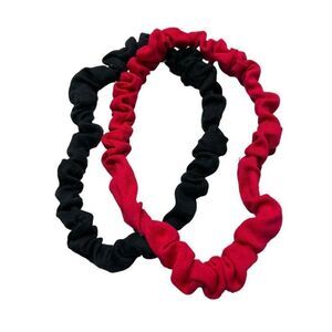 3/$15 or 5/$20 1990’s Black and pink scrunch headbands